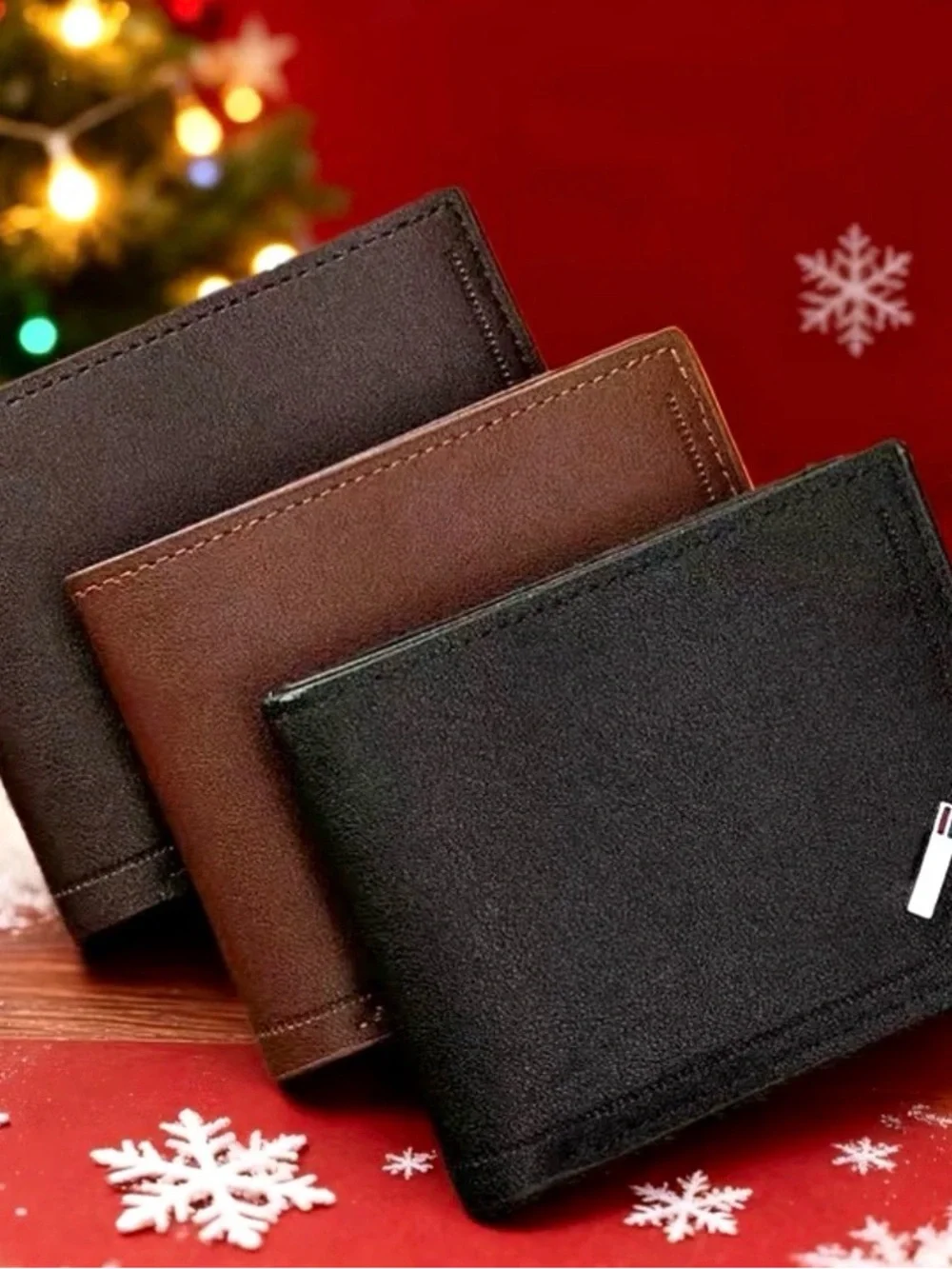Classic Bifold Key & Card Wallet — Black, Brown, Dark Brown